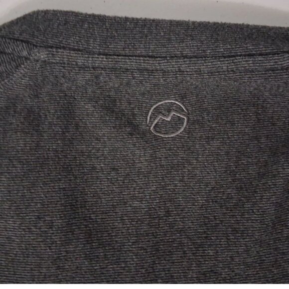 Magellan Shirt Mens 3XL Classic Fit LS Pullover Crew Neck Zip Chest Pocket Gray - Picture 4 of 11